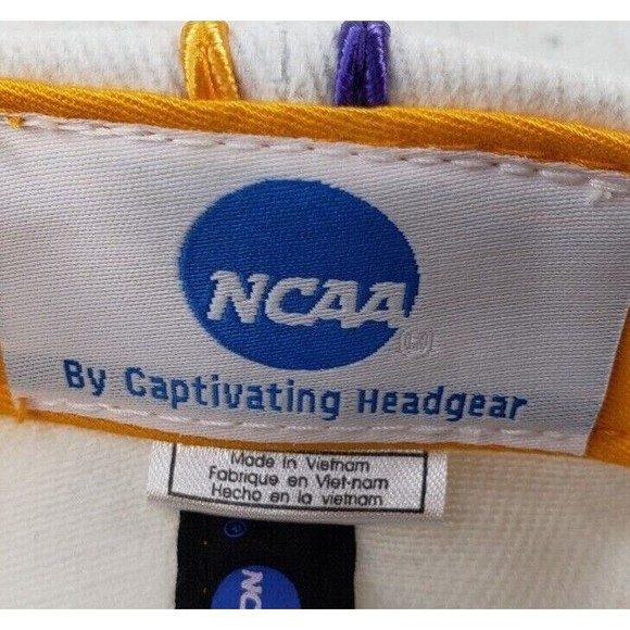 LSU TIGERS Adjustable Back Baseball Hat 3D Purple Yellow Fighting Tigers NWT - Picture 12 of 12